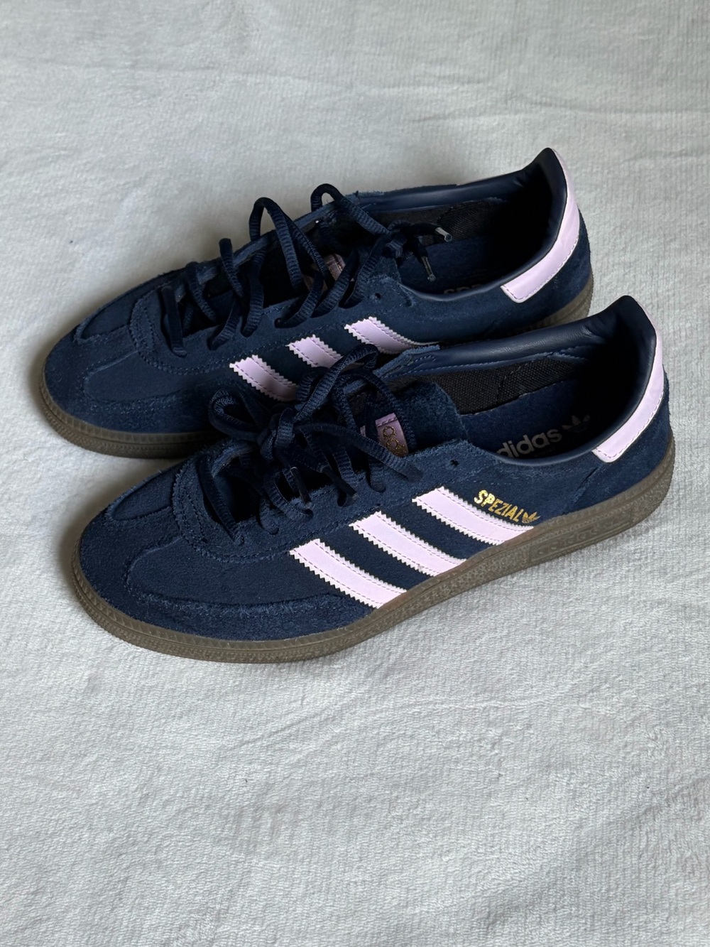 adidas Kids Navy & Light Pink Sneakers